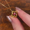 Antique Love Knot Charm of 10k Gold