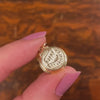 Vintage Anniversary Moveable Cake Charm of 14k Gold