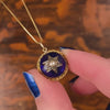 Antique Victorian Diamond & Pearl Star Pendant of 18k Gold