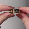 Victorian Mourning Ring of 18k Gold