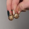 Antique Topaz Earrings of 14k Gold