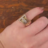Retro Buckle Ring of 14k Gold