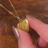 Antique Heart Locket of 18k Gold