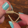 Vintage Charm Holder Pendant of 14k Gold