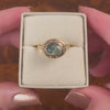 Antique Moss Agate Conversion Ring of 14k Gold
