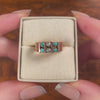 Antique Turquoise and Pearl Ring of 10k Gold