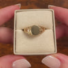 Antique Floral Signet Ring of 14k Gold