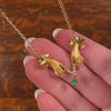 Vintage Carrera y Carrera Las Manos Collection Hand Necklace of 18k Gold