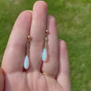 Antique Opal Earrings of 9k gold