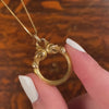 Antique Pendant or Charm Holder of 14k Gold