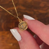 Antique Deus te Guie God Guide You Charm of 18k Gold