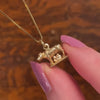 Vintage Romulus and Remus Charm of 18k Gold