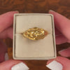 Vintage Adam and Eve Ring of 18k Gold