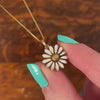Antique Daisy Charm of 14k Gold