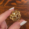 Antique Iris Brooch of 14k Gold by Riker Brothers