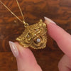 Antique Gargoyle Pendant of 10k Gold
