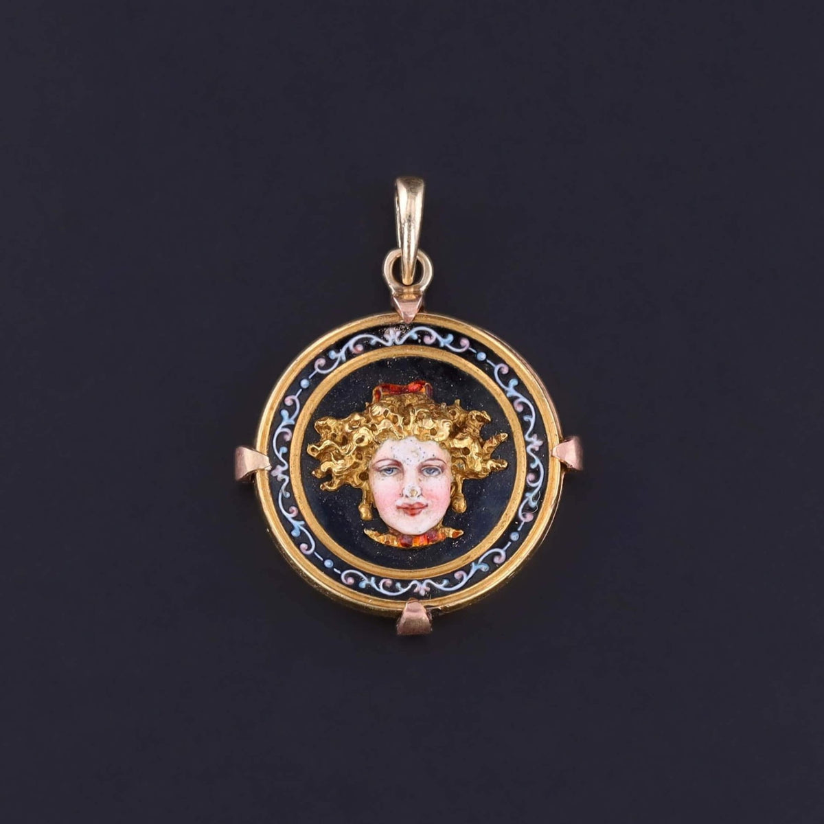 Renaissance Revival Charm of 18k and 14k Gold - Trademark Antiques