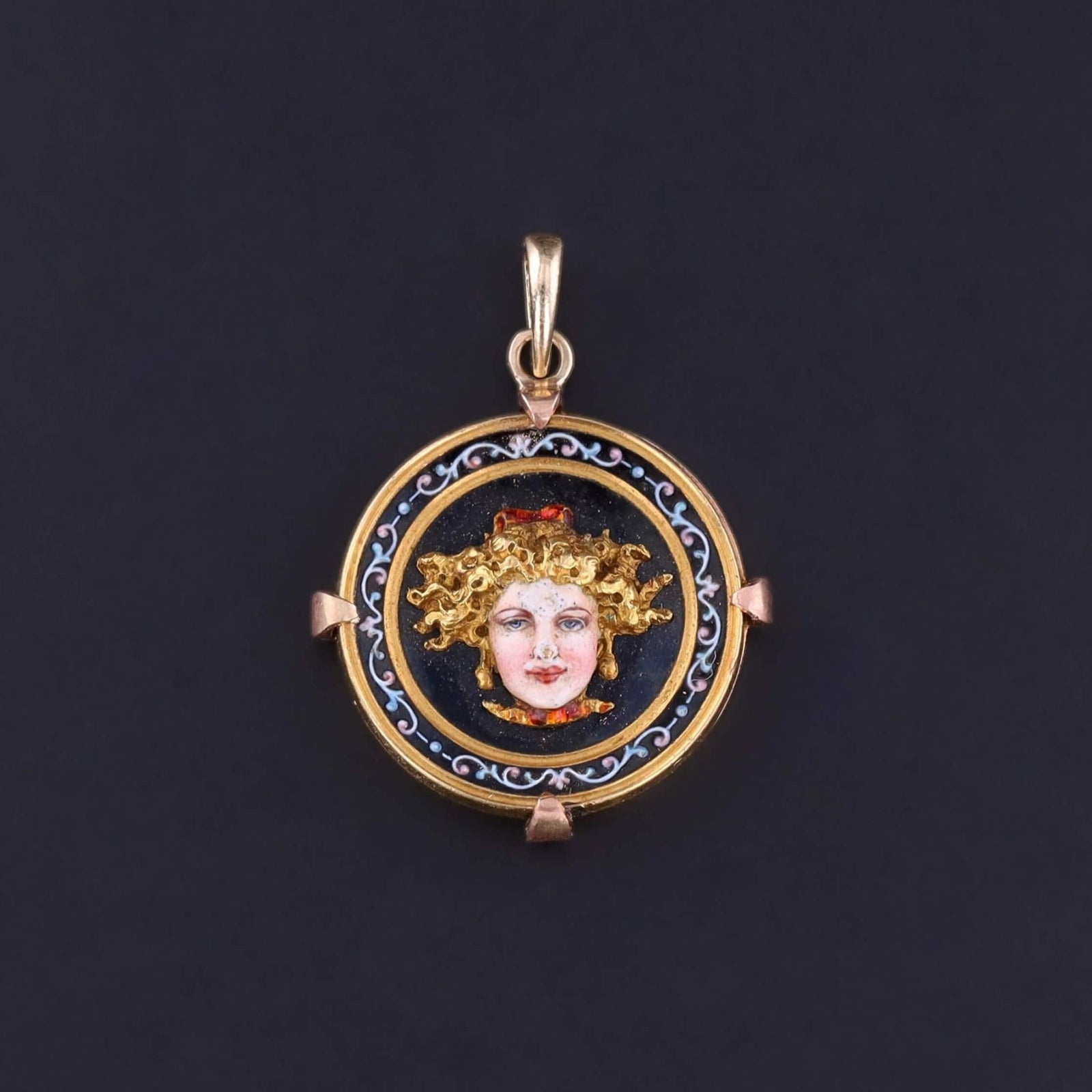 Renaissance Revival Charm of 18k and 14k Gold - Trademark Antiques