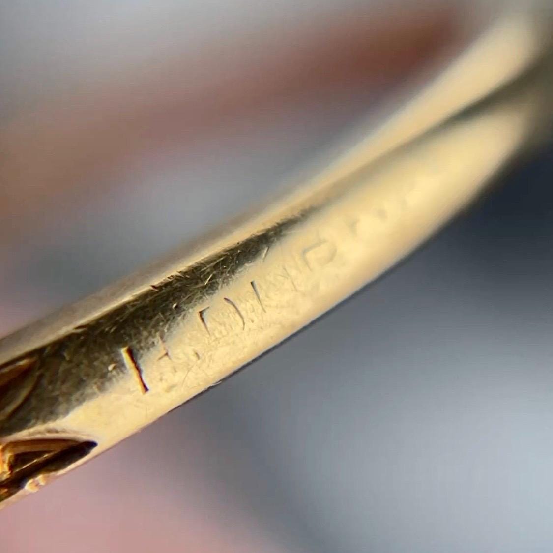 RESERVED for F - Antique French Enamel Ring of 18k Gold by Henri Dubret - Trademark Antiques