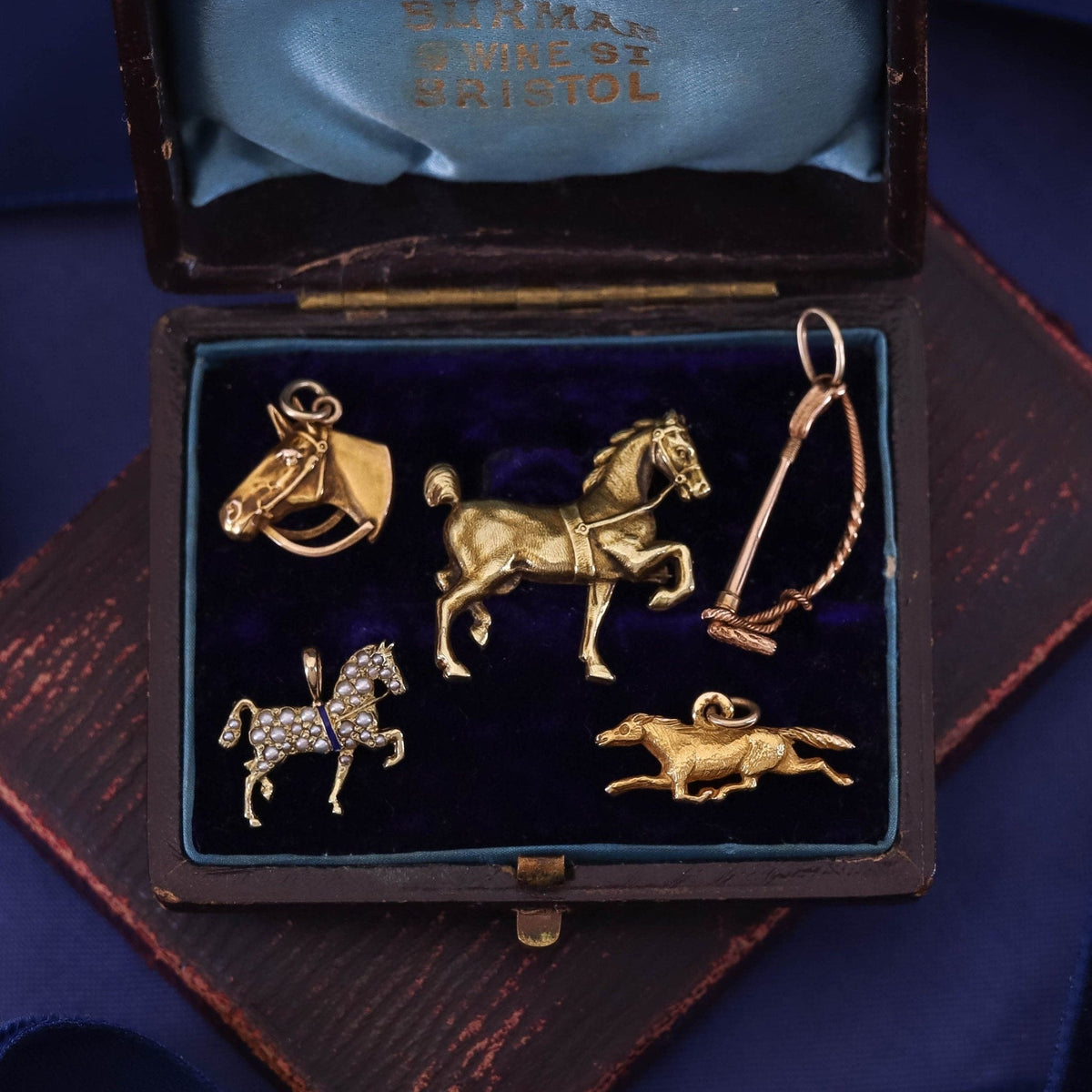 RESERVED for K - Antique Horse Conversion Pendant of 10k Gold - Trademark Antiques