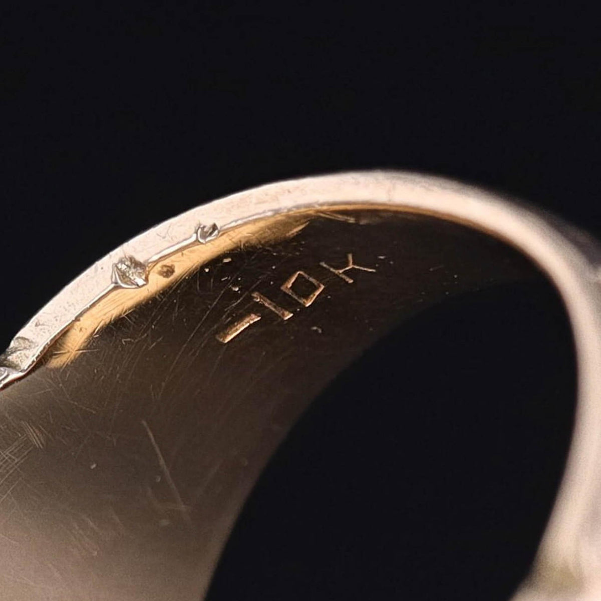 RESERVED for T - Antique Lion Ring of 10k Gold - Trademark Antiques