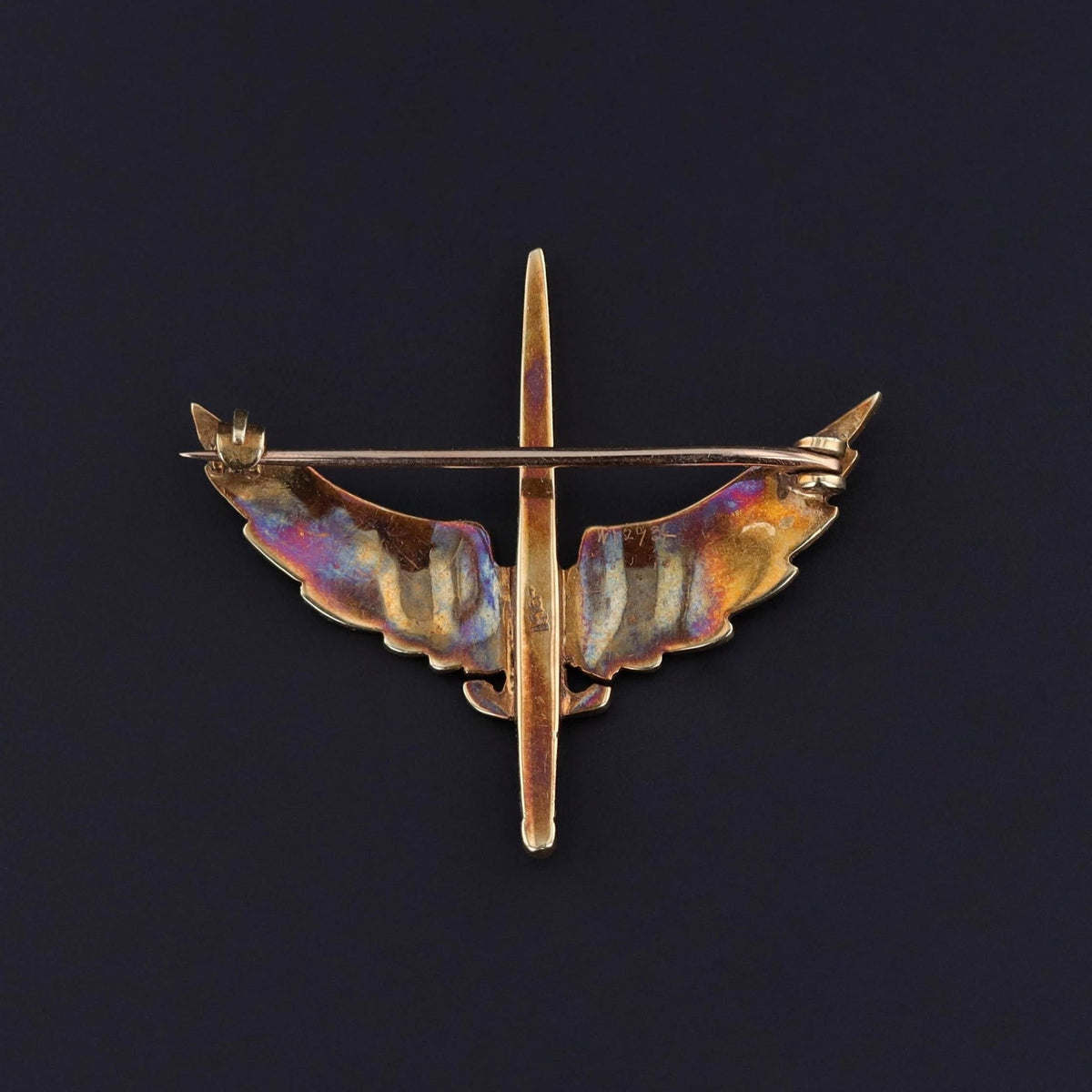 Royal Air Force Sweetheart Brooch of 14k Gold and Enamel - Trademark Antiques