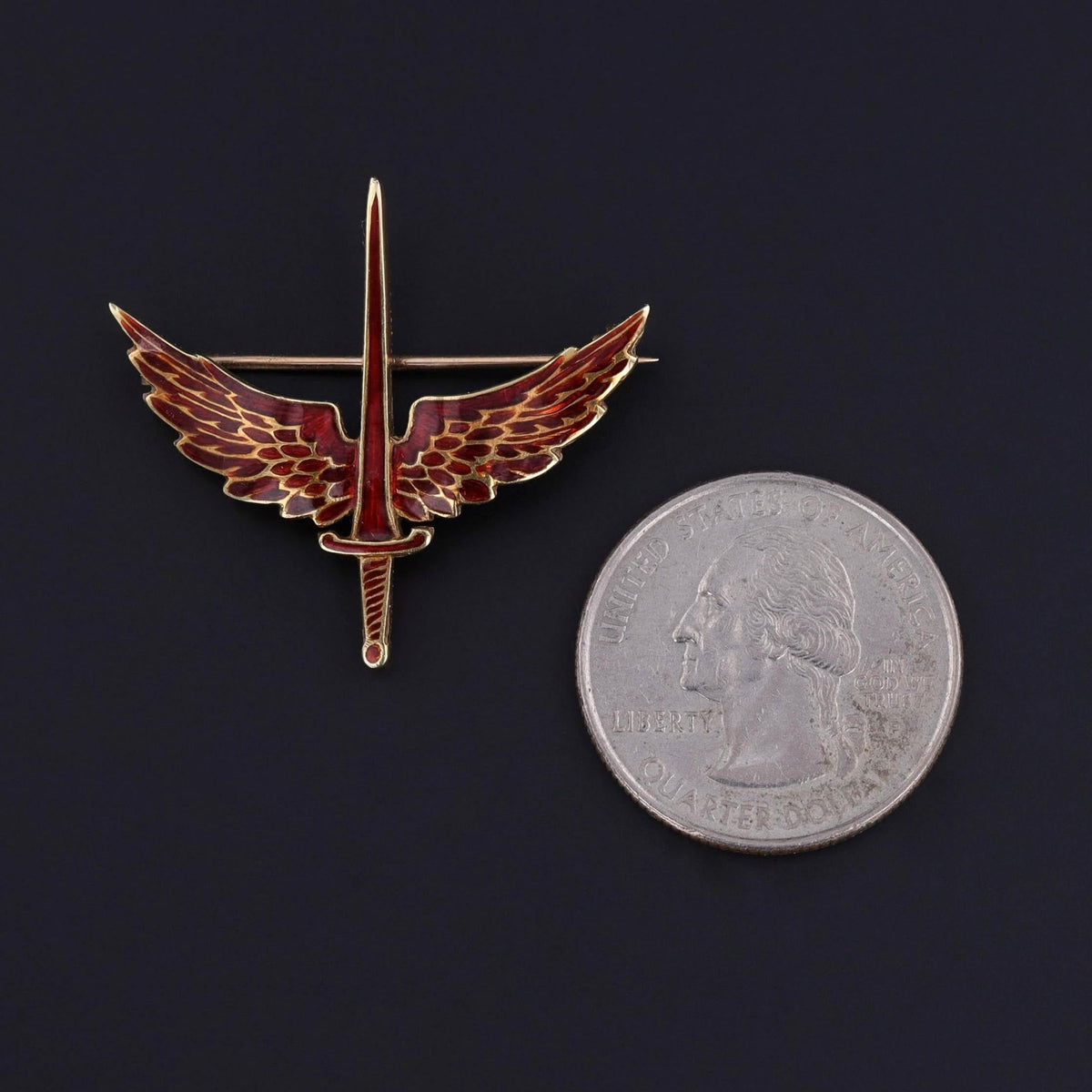 Royal Air Force Sweetheart Brooch of 14k Gold and Enamel - Trademark Antiques