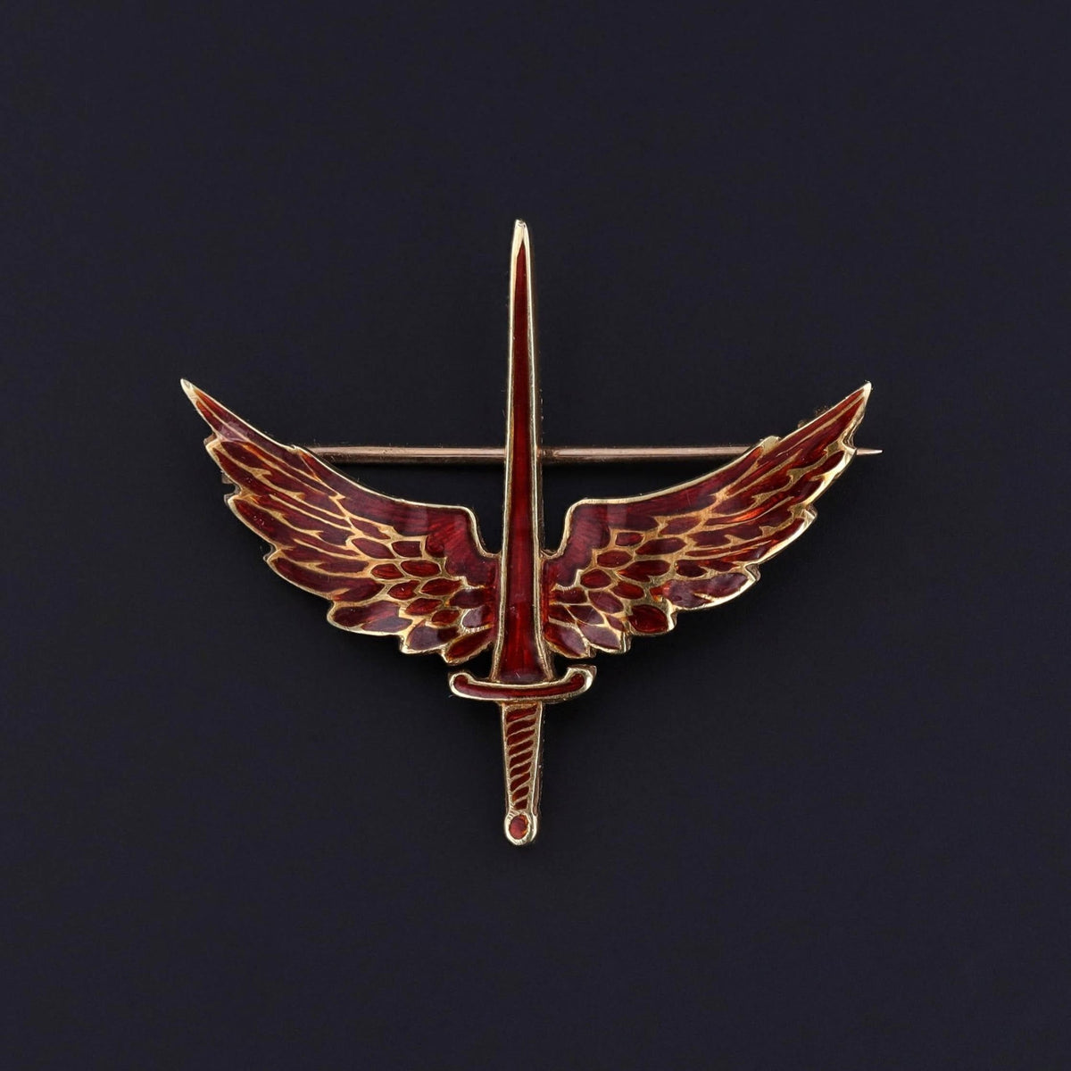 Royal Air Force Sweetheart Brooch of 14k Gold and Enamel - Trademark Antiques