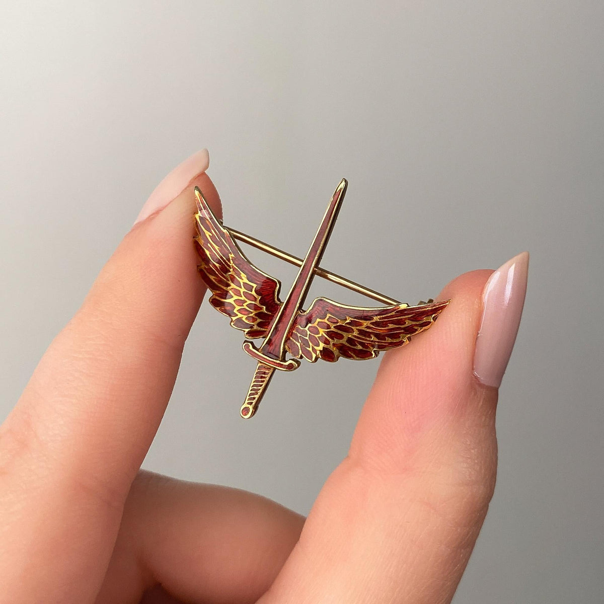 Royal Air Force Sweetheart Brooch of 14k Gold and Enamel - Trademark Antiques