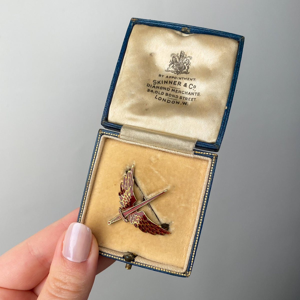 Royal Air Force Sweetheart Brooch of 14k Gold and Enamel - Trademark Antiques