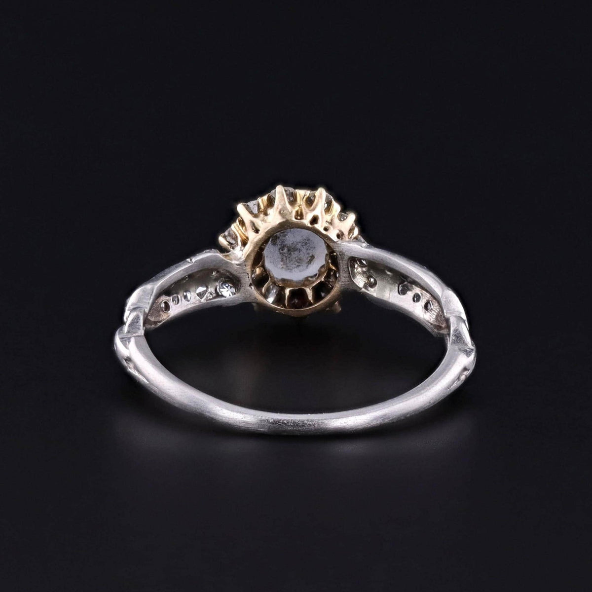 Star Sapphire and Diamond Halo Ring - Trademark Antiques