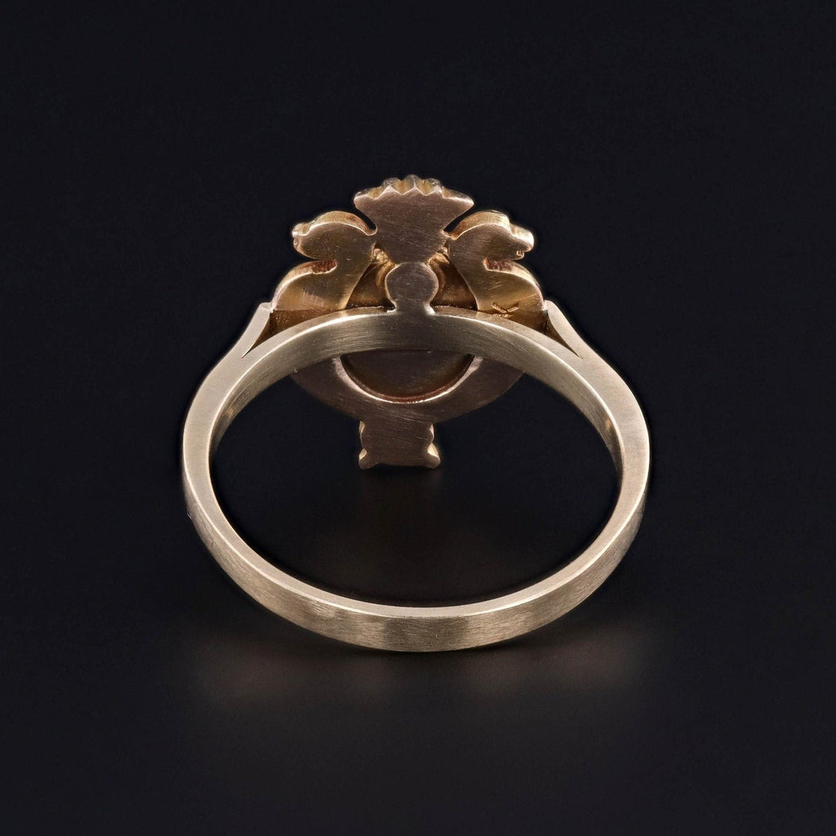 Turquoise Egyptian Revival Ring of 14k Gold - Trademark Antiques