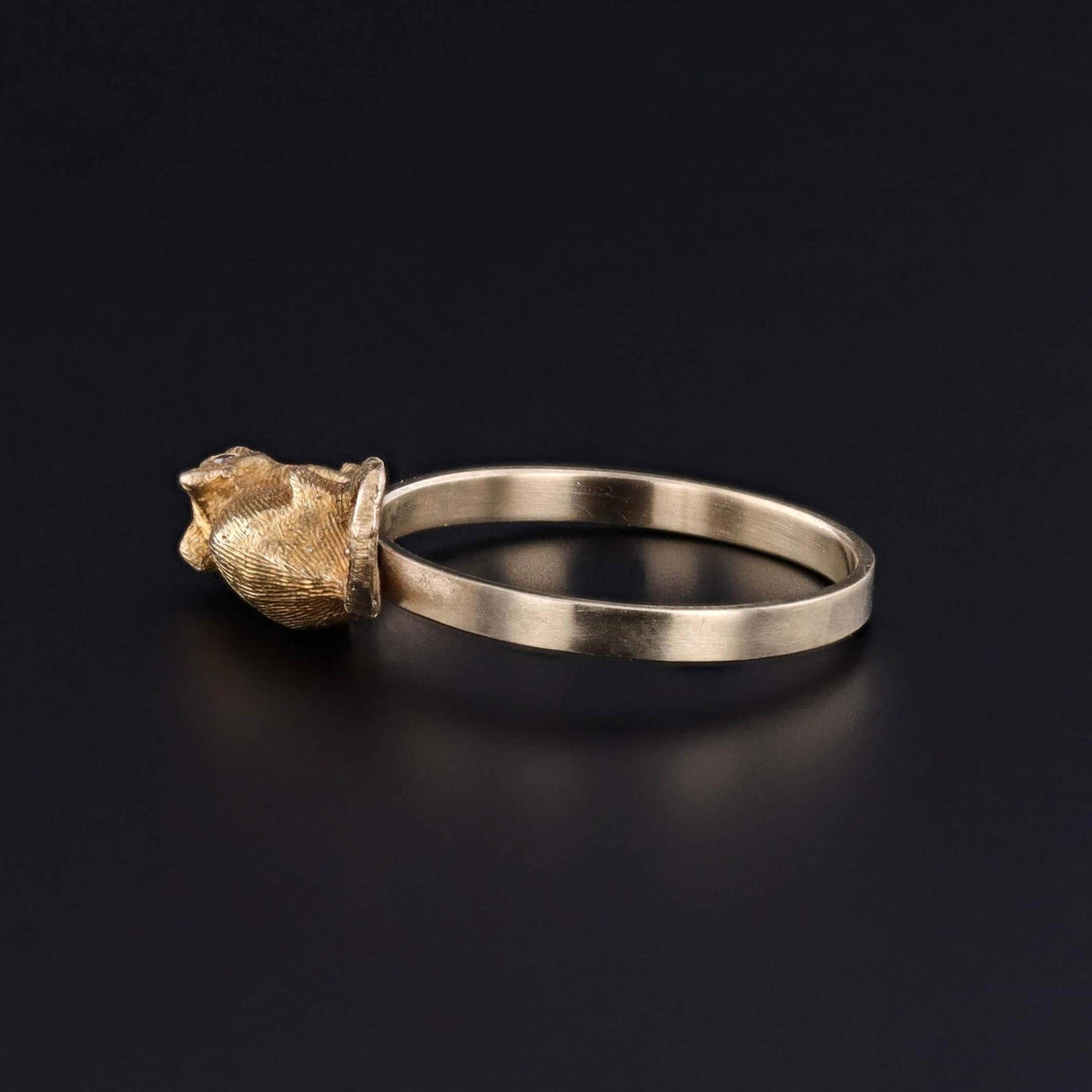 Unique Mouse Ring of 14k Gold - Trademark Antiques