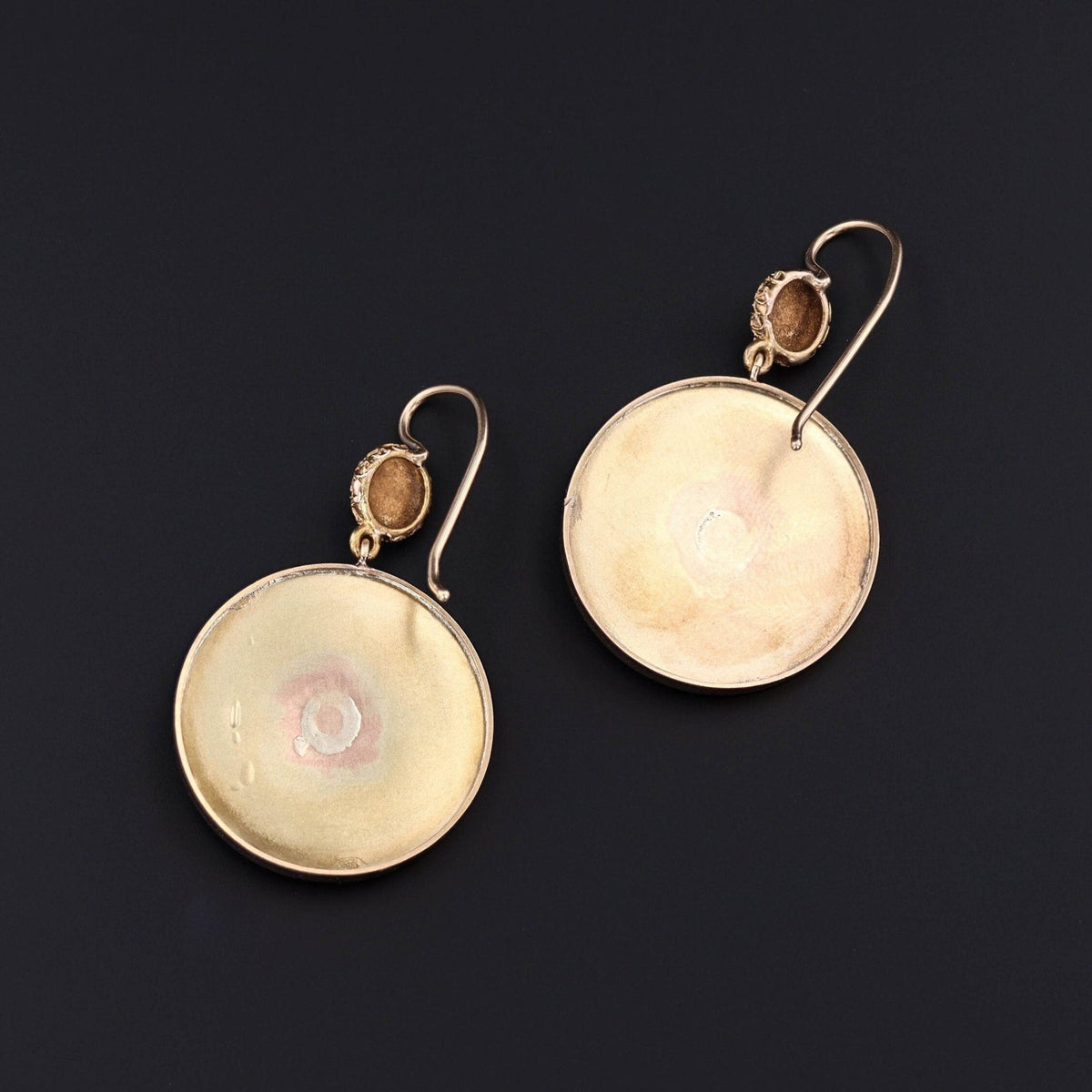 Victorian Bird Conversion Earrings of 14k Gold - Trademark Antiques