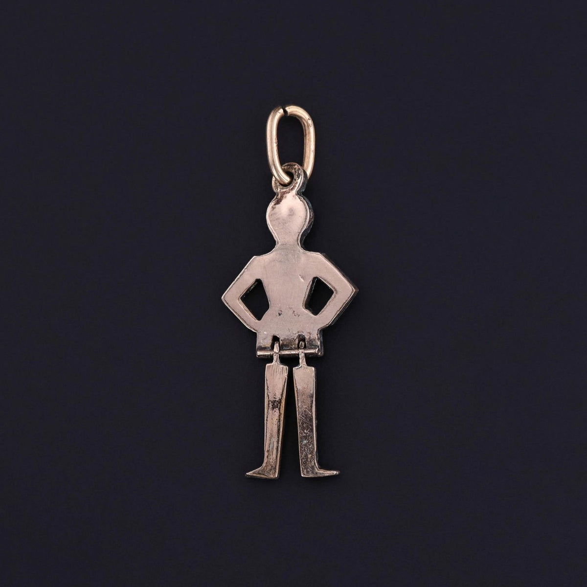 Victorian Bohemian Garnet Person Charm - Trademark Antiques