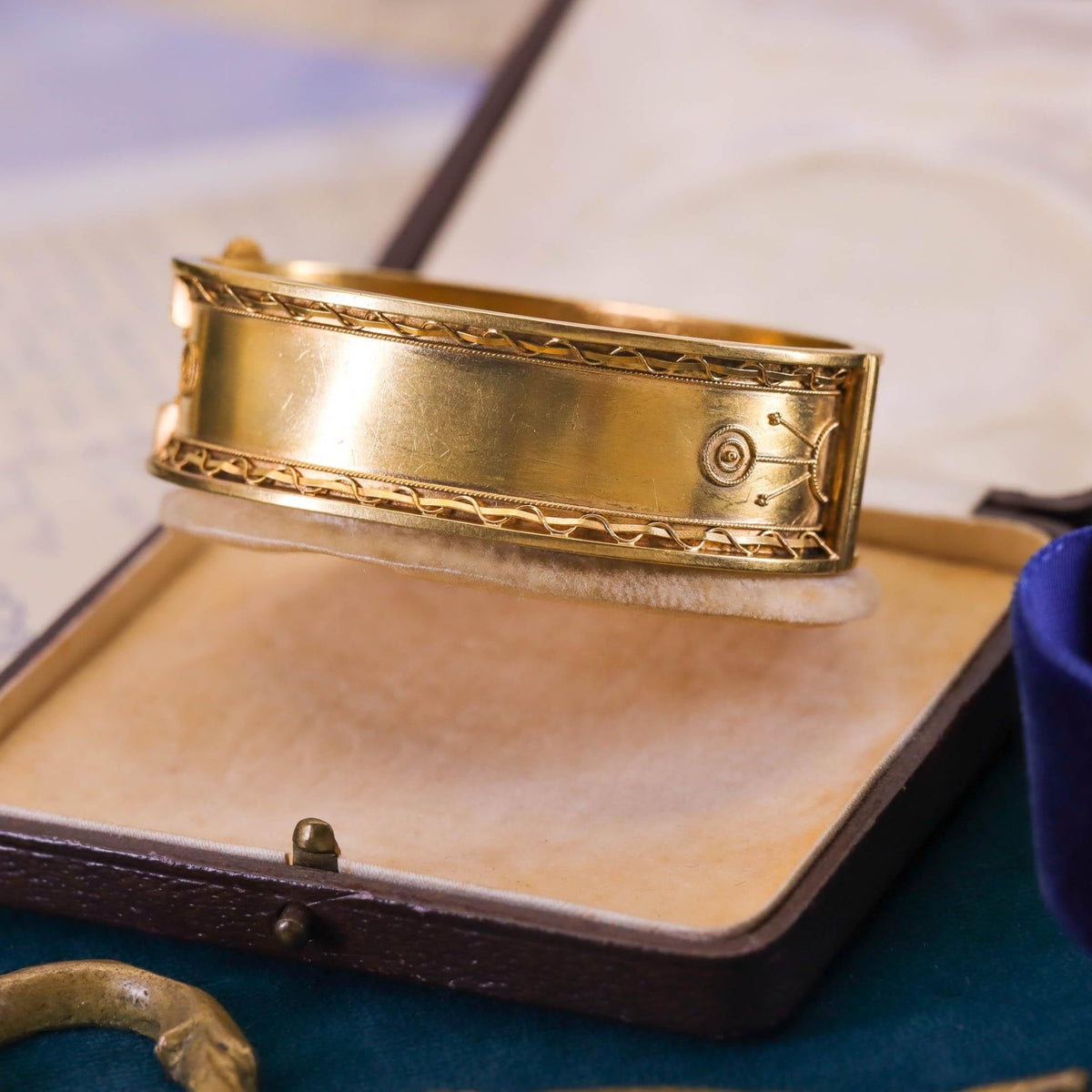 Victorian Bracelet Pair of 14k Gold - Trademark Antiques