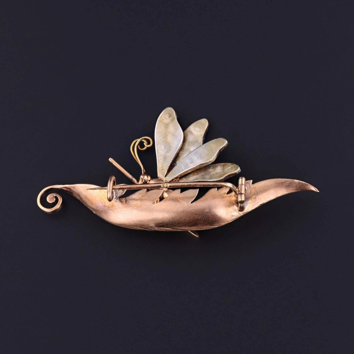 Victorian Butterfly Earrings and Brooch Set in Original Box - Trademark Antiques
