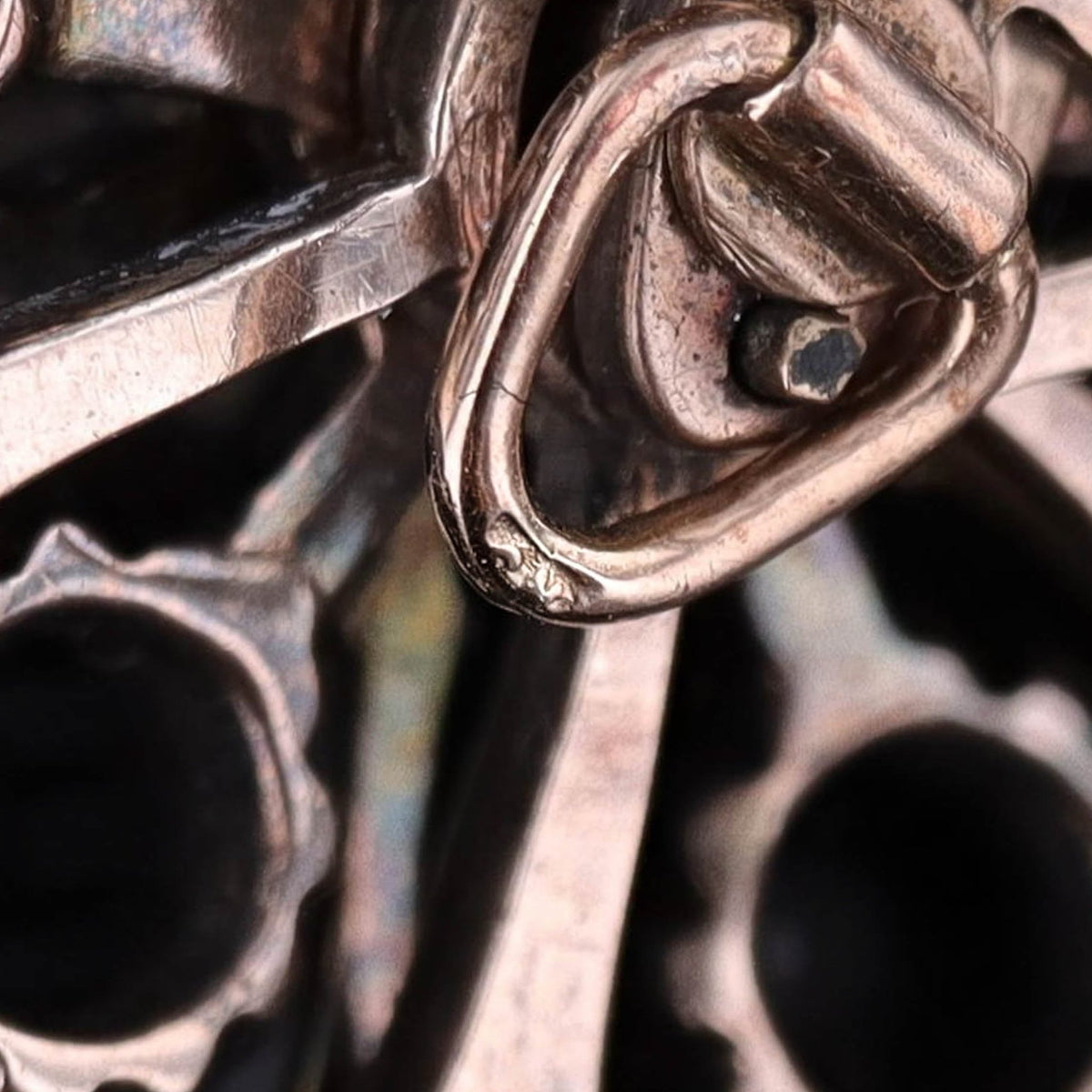 Victorian Diamond Pendant Silver Topped 14k Gold - Trademark Antiques