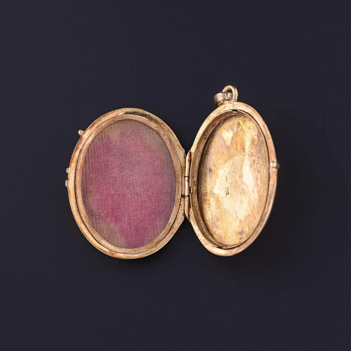Victorian Enamel Locket of 14k Gold - Trademark Antiques