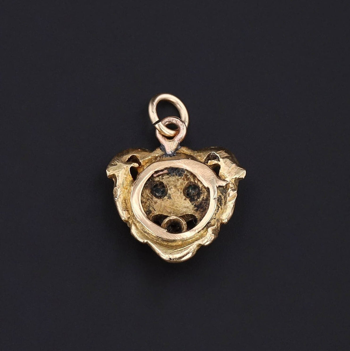 Victorian Gargoyle Charm of 18k Gold - Trademark Antiques