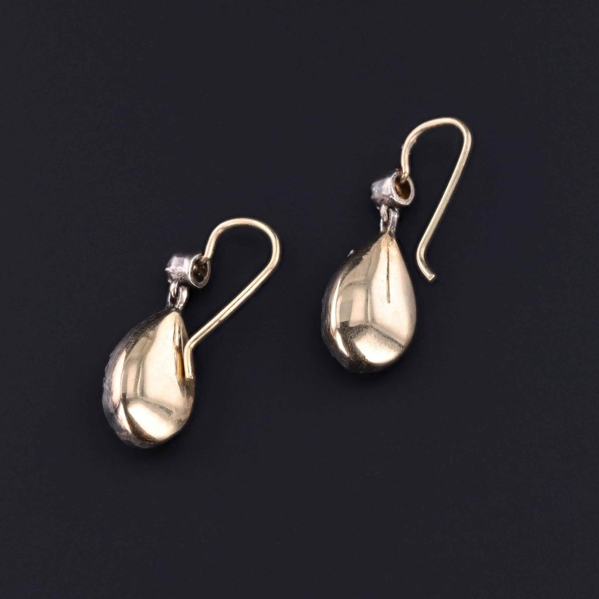 Victorian Garnet and Diamond Earrings - Trademark Antiques