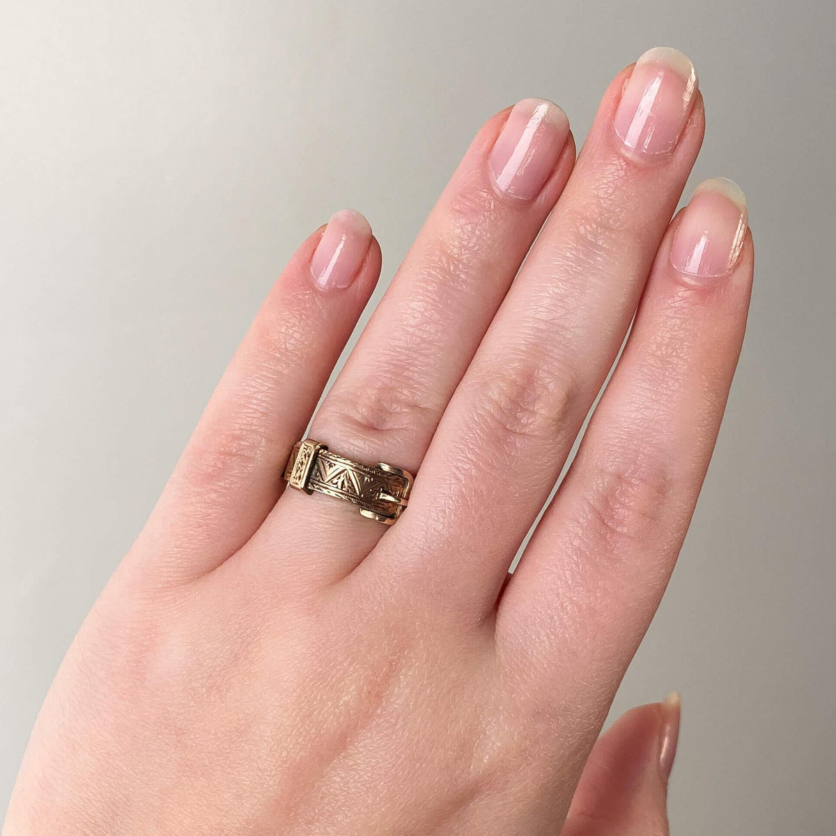 Victorian Hairwork Mother Ring of 9k Gold - Trademark Antiques