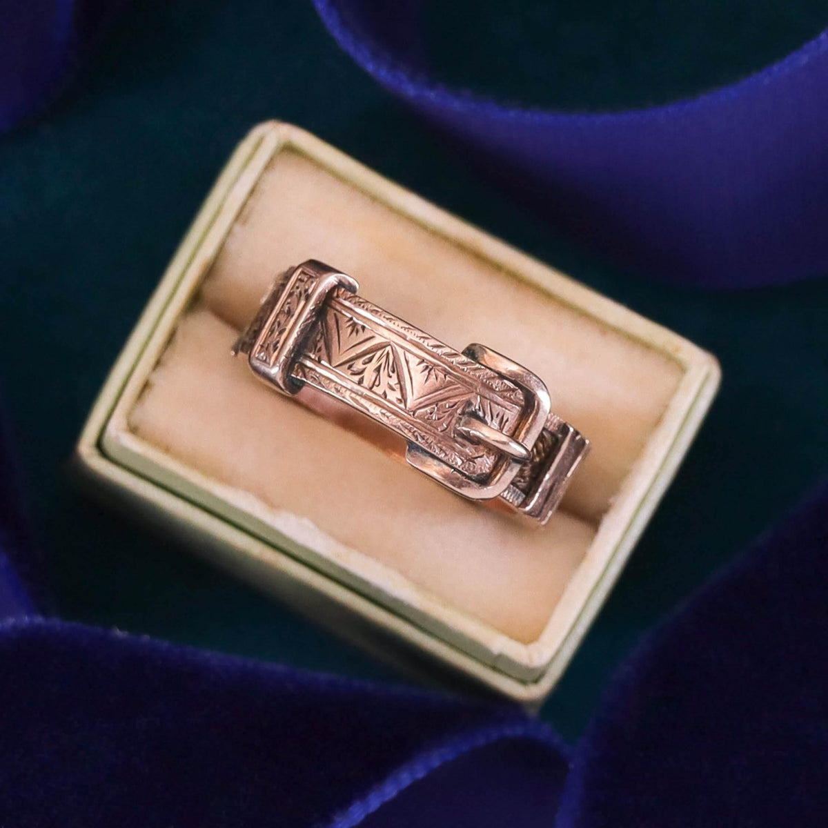 Victorian Hairwork Mother Ring of 9k Gold - Trademark Antiques