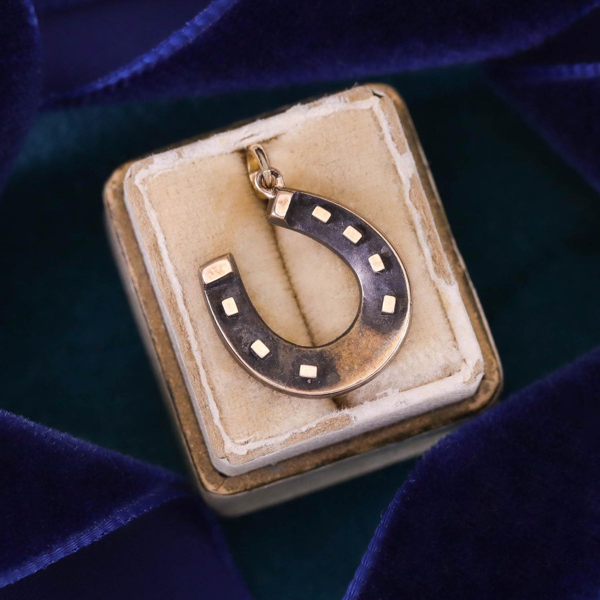 Victorian Horseshoe Charm of 15ct Gold - Trademark Antiques