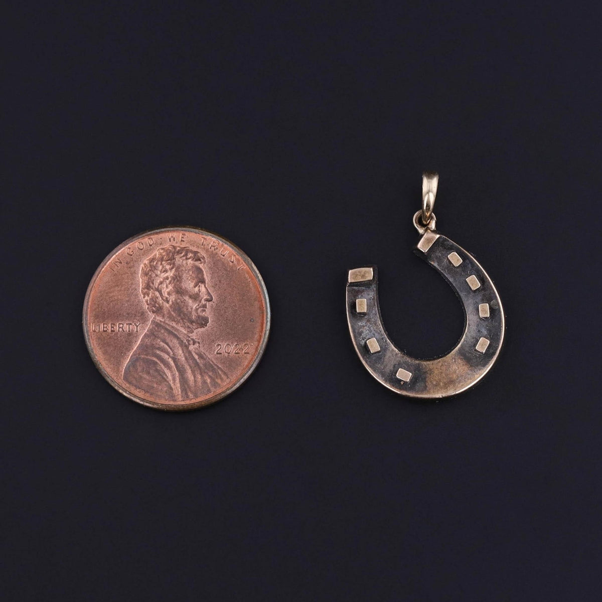 Victorian Horseshoe Charm of 15ct Gold - Trademark Antiques