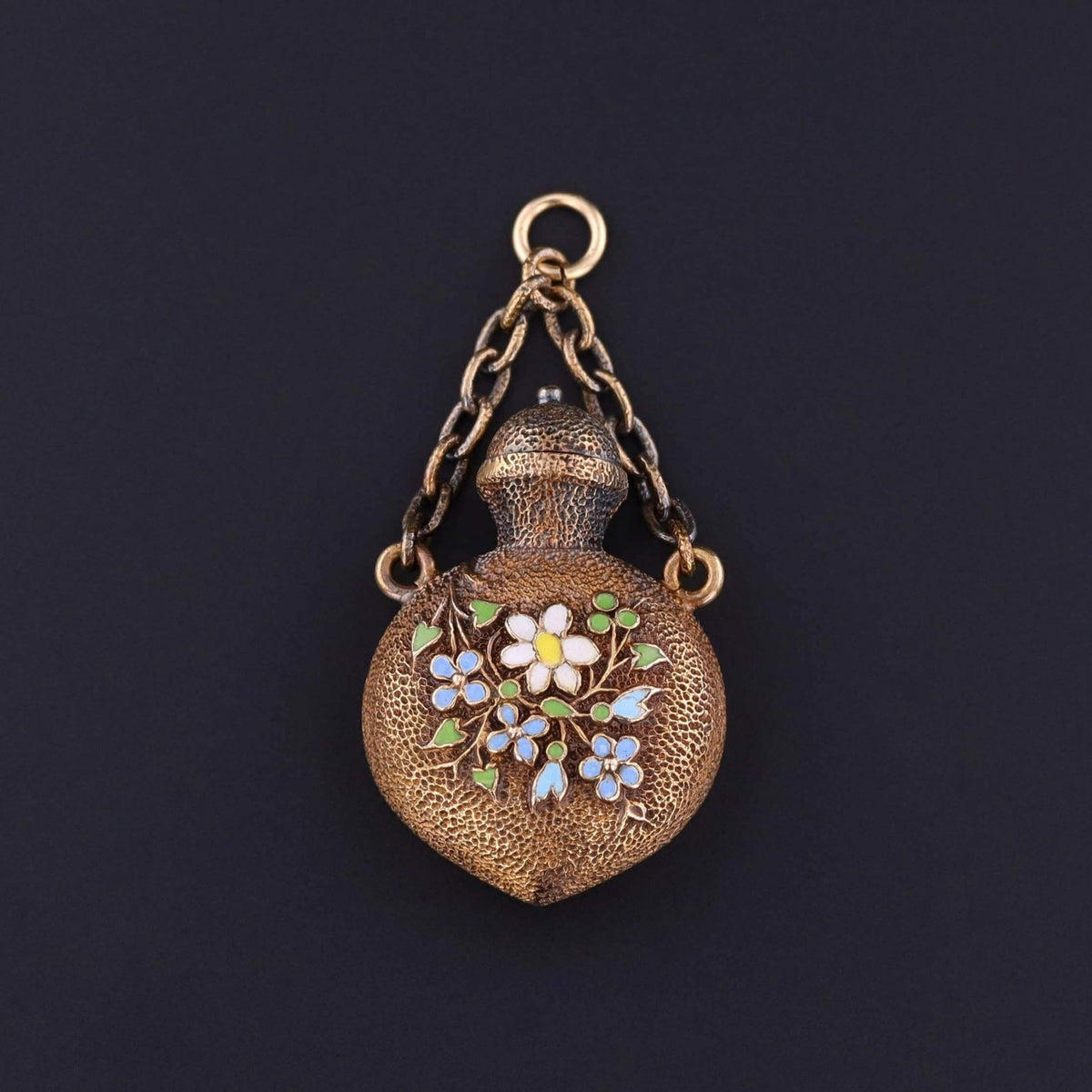 Victorian Perfume Charm of 14k Gold - Trademark Antiques
