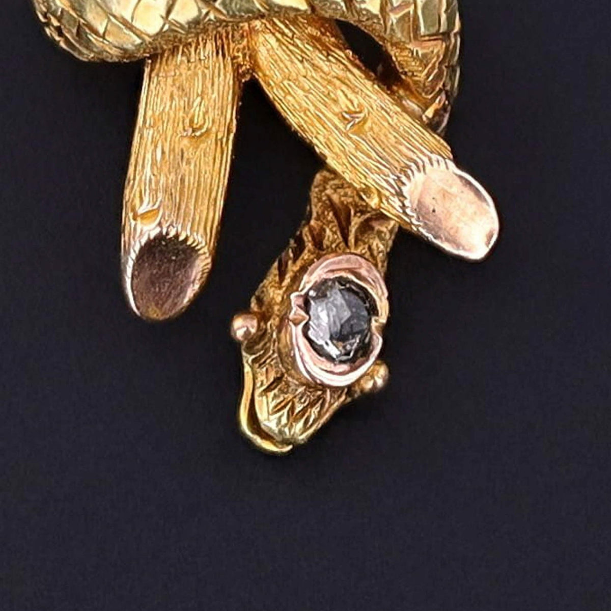 Victorian Snake Charm of 18k &amp; 10k Gold - Trademark Antiques