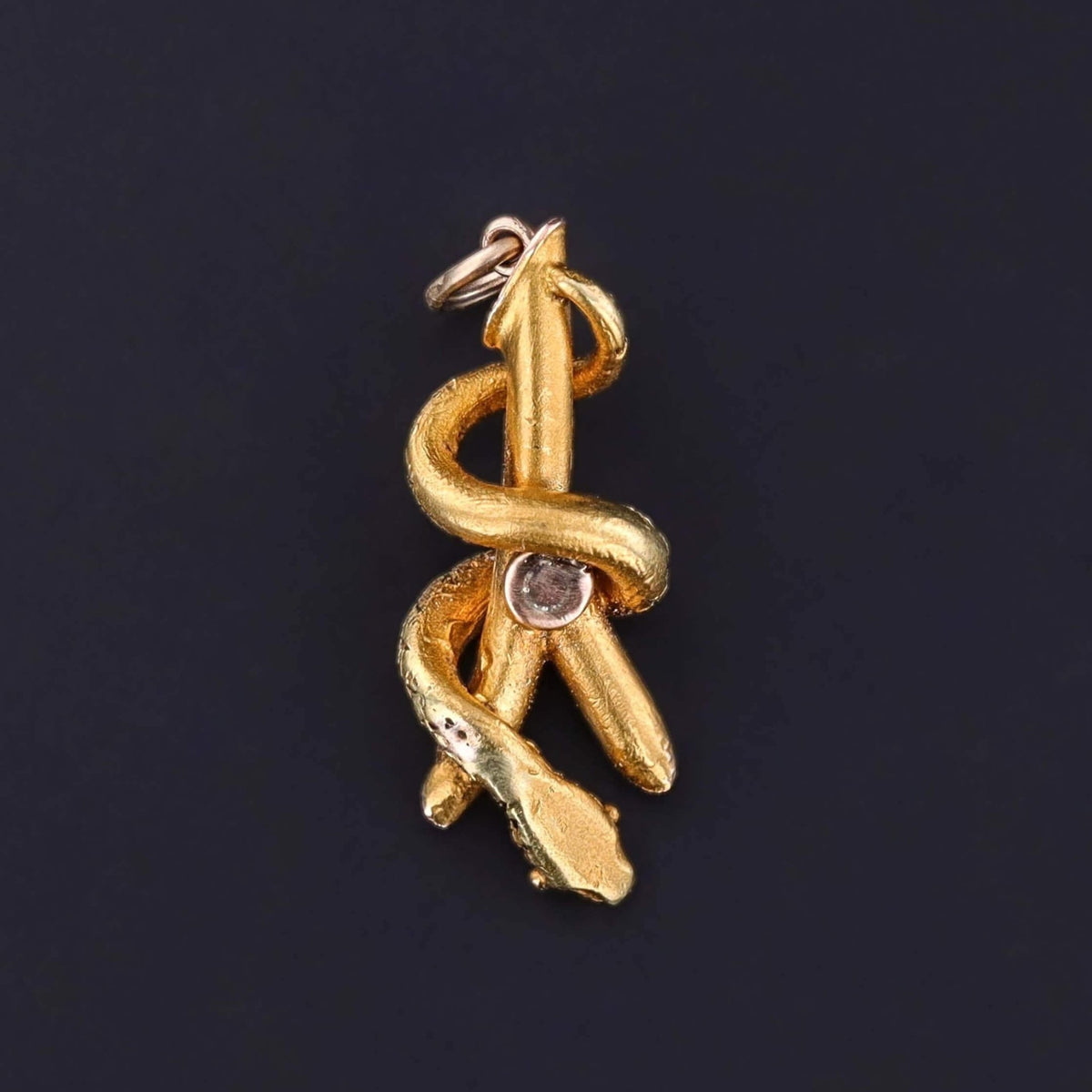 Victorian Snake Charm of 18k &amp; 10k Gold - Trademark Antiques