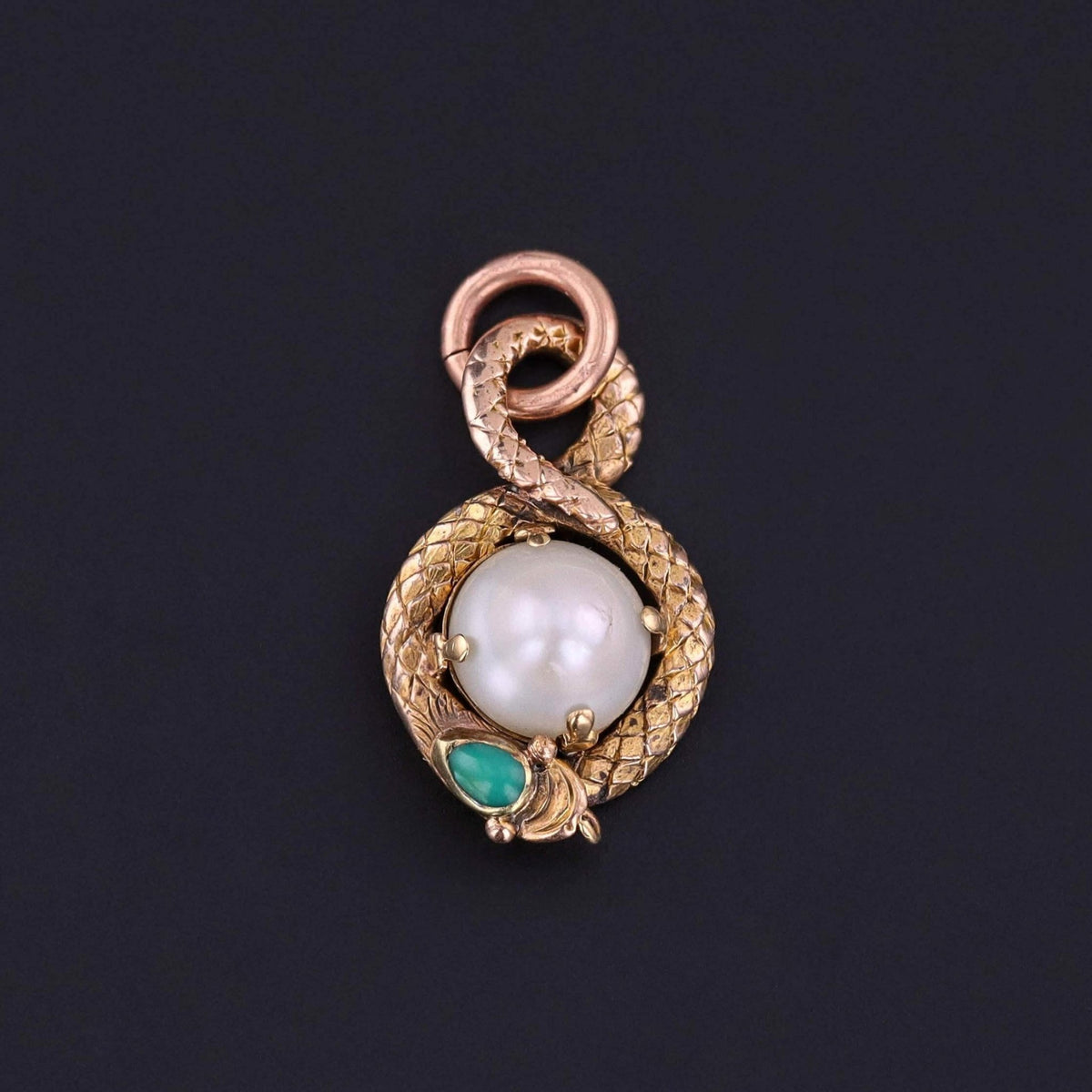 Victorian Snake Pendant of 12ct Gold - Trademark Antiques