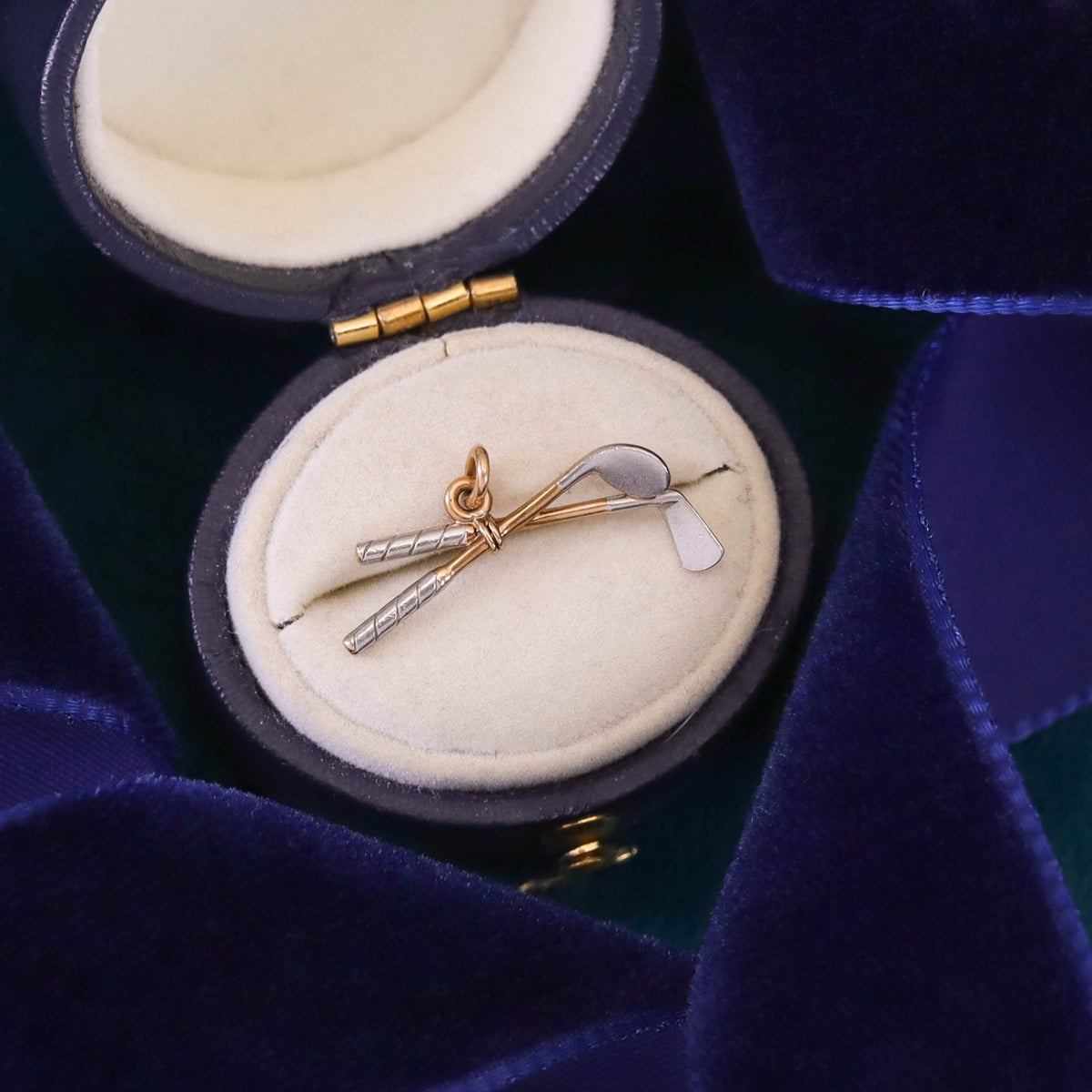 Vintage 14k Gold Golf Club Charm - Trademark Antiques